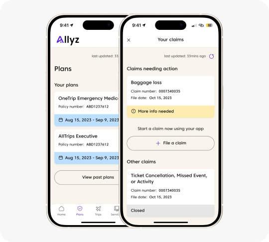 Trip planner in mobile application
